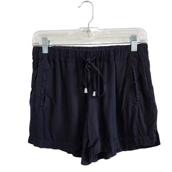 Splendid Drawstring Elastic Waist Super Soft Fly Shorts Black Size Small - Picture 1 of 6
